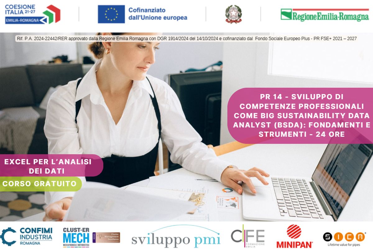 Locandina del corso gratuito Big Sustainability Data Analyst